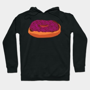 Chocolate Donut with Pink Sprinkles Hoodie